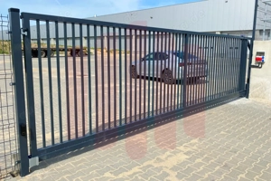 Schiebetor Industrie freitragend Flügeltor Zaun Automatik