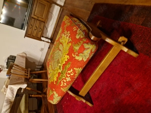 Vintage Holz-Hocker für das Wohnzimmer
