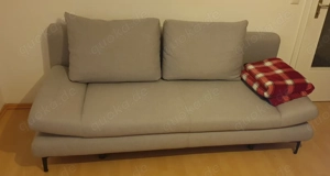 Schlafsofa Lemon Based hellgrau mit Bettfunktion gebraucht