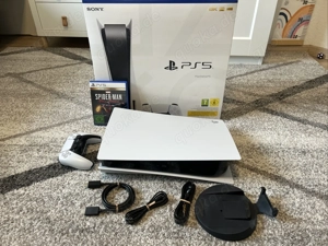 sony Playstation 5 Disk laufwerk spielkonsole PS5 mit spider man 2 und verpakung + rechnung