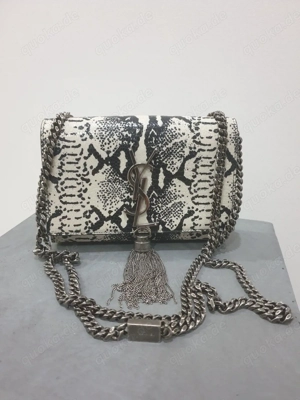 YSL Yves Saint Laurent Paris Snake Chain Clutch Tasche Bag Strap Purse Neu