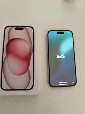 Apple iPhone 15 128GB pink rosa smart iphone mit OVP und Akku : 100% zustand neue 