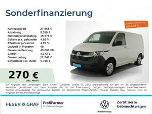 Volkswagen T6.1 Transporter 6.1 Kasten 2.0TDI KomfortPaket-Plus Klimaanlage