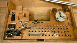 Uhrmacherdrehbank 8 mm, komplette Werksausstattung + Originalverpackung, sofort einsatzbereit