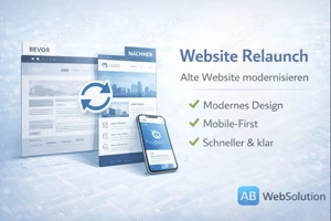 Website Relaunch   Modernisierung   alte Website neu & mobilfreundlich