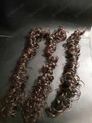 3 Stück Hair Mode Creation, braun, je ca. 55cm lang