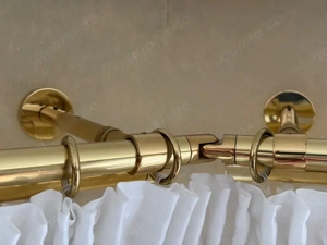 Gardinenstangen Messing (mit Gardinen)