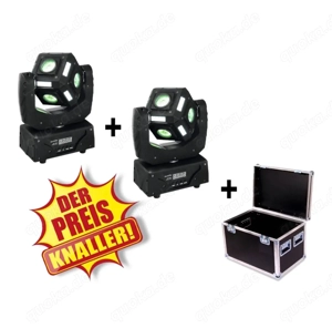 2x EUROLITE LED MFX-3 Action Cube incl. Transport Case