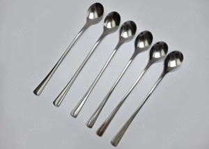 6x Nivella Latte-Macchiato-Löffel 19,5x3cm 18 10 Edelstahl                                          