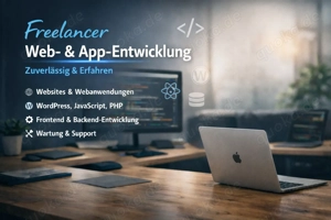 Freelancer Web- & App-Entwicklung   zuverlässig & erfahren