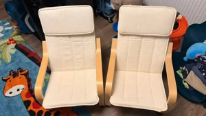 Kinderstühle Kindersessel Ikea Poäng weiß holz