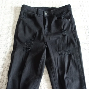 Damen - Jeans, Hose, Top Shop, Skinny, Röhrenjeans, W 28 L 32, schwarz