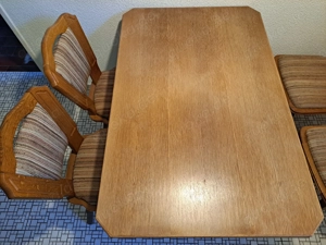 Tisch mit 4 Stühlen massiv Bild 2