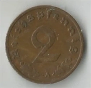 2 Reichspfennig Münze von 1937  A  Deutsches Reich