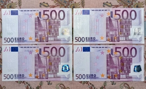 500,- Euro Scheine aus der X-Serie und N-Serie