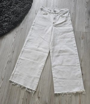 H&M Culotte wide fit High Waist S 36 weiss