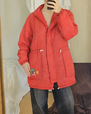 Phuket Thailand Jacke Rot Oversize Mantel Parka Strickjacke Weste Cardigan Pullover Pulli Sweater 