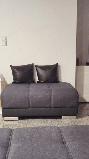 Ecksofa, L-Couch, L-Sofa mit Hocker