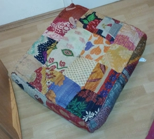 vidaXL Modularer Pouf Patchwork Stoff Sofa Set Bild 2