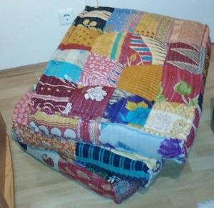 vidaXL Modularer Pouf Patchwork Stoff Sofa Set Bild 5