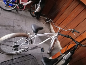 Weißer Beachcruiser selbst lackiert - funktionsfähig