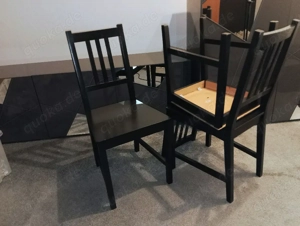 3 schwarze Esszimmerstühle - guter Zustand