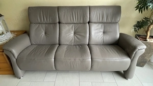 Himolla Sofa 3-sitzig in echtem Longlife Leder - gebraucht, wie neu