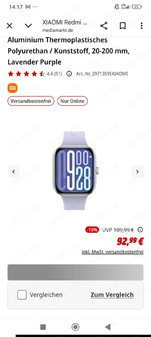 redmi watch 5 Uhr 