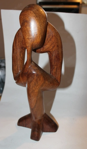 Holzskulptur "Der Denker" 34cm