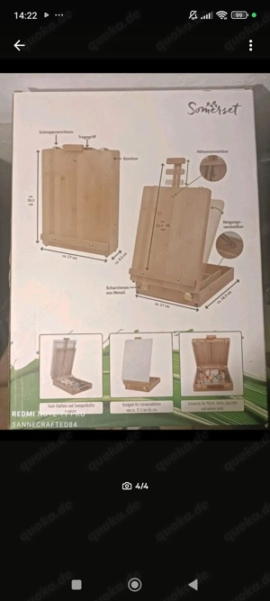 Malen Staffelei aus Bambus neu 