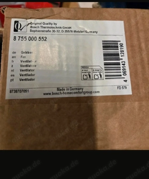 Buderus Gebläße GB 132