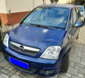 Opel Meriva blau metallic Bj. 2008, 172000km, TÜV AU 11 2027, gepflegt Bild 2