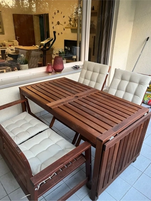 Terrassen Holzgarnitur