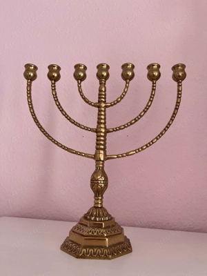 MENORA   MENORAH in vintage einzigartiges Design, Kerzenständer, massiv