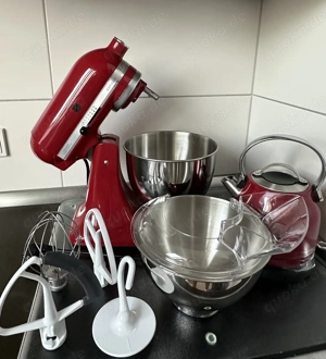 KitchenAid Artisan   Küchenmaschine rot + Zubehör