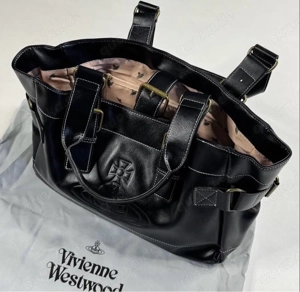Vivienne Westwood Accord Tote Bag Orb Embossed Black Tasche Outlet Produkt