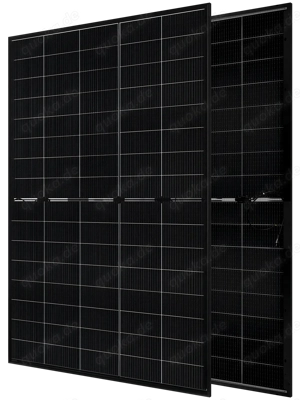 HJT Solarmodul Full Black 420W-430W Bifaciale Glas Glas Transparentes