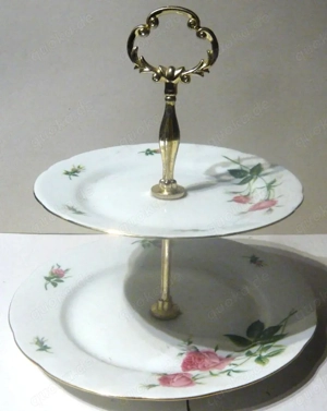 Etagere Dekor Rose Christineholm Schweden Porzellan TOP