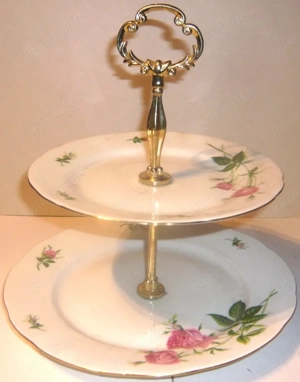 Etagere Dekor Rose Christineholm Schweden Porzellan TOP