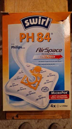 4 Staubsaugerbeutel Philips PH 84 AirSpace   unbenutzt