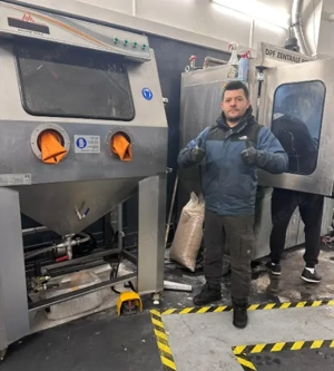 Nassstrahlen Aquablasting Vaporhoning Glanz der Extraklasse Professionelles Teile Reinigung 