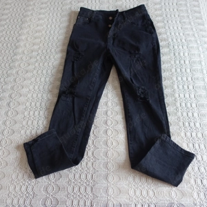 Damen - Jeans, Hose, Röhrenjeans, Shein, Gr. M bzw. ca. Gr. 36 38, schwarz