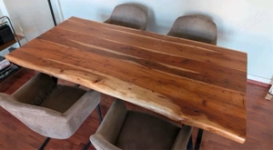 Sitzgruppe Akazie Massiv Baumkante 