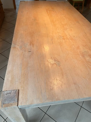 Esszimmertisch Pinie weiß lasiert