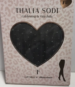  NEU OVP Swarovski Strass Kristalle Netz Strümpfe Strumpfhose Leegs THALIA SODI schwarz gold silber