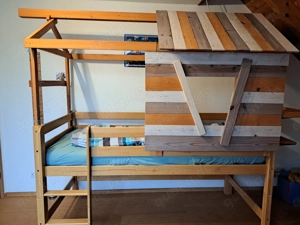 Baumhausbett, Hochbett, Kinderbett, Vollholz, Unikat