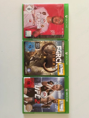 FIFA 20, UFC 2, Far Cry Primal - Sehr gut erhalten