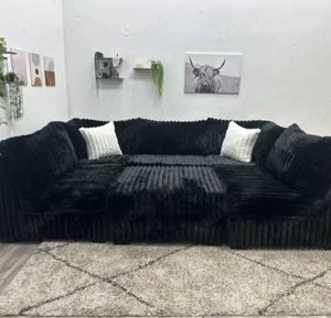 Moderne Eckcouch mit Ottomane   Lieferung gratis!