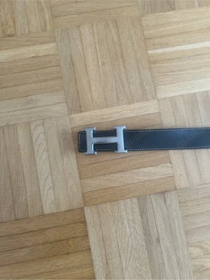 Hérmes Gürtel Schwarz 110cm