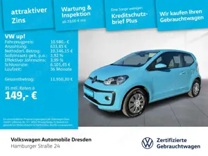 Volkswagen up! 1.0 MPI KLIMA SITZHZG BLUETOOTH DAB+